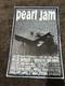 1993 Pearl Jam Concert Poster Seattle California Vintage