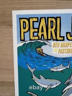 1996 Pearl Jam Poster Ft. Lauderdale FL Near Mint S/N Ames