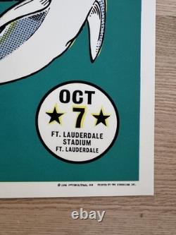 1996 Pearl Jam Poster Ft. Lauderdale FL Near Mint S/N Ames