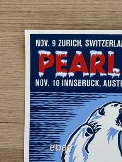 1996 Pearl Jam Poster Zurich Switzerland and Innsbruck Austria Ames Mint
