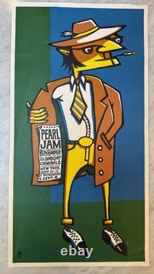 1998 Pearl Jam Concert Poster East Rutherford New York First Edition AMES Bros