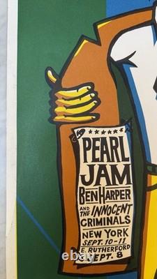 1998 Pearl Jam Concert Poster East Rutherford New York First Edition AMES Bros