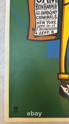 1998 Pearl Jam Concert Poster East Rutherford New York First Edition AMES Bros