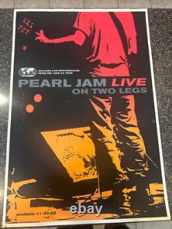 1998 Pearl Jam Live on Two Legs promo poster Ames Good/Fair Condition