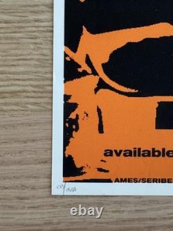 1998 Pearl Jam Poster Live on Two Legs Promo Near Mint S/N Ames