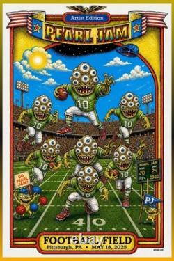 2, Pearl Jam July 19th 2013 Chicago, Wrigley Field Munk, Poster Sold Out