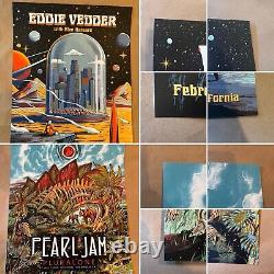 2 TWO! Pearl Jam Eddie Vedder Posters Los Angeles 2022 Love Correa SHIPPED FREE