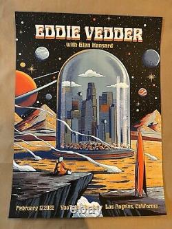 2 TWO! Pearl Jam Eddie Vedder Posters Los Angeles 2022 Love Correa SHIPPED FREE