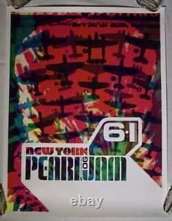 2006 Ames Bros PEARL JAM NEW YORK city Concert Poster My Morning Jacket Signed/#