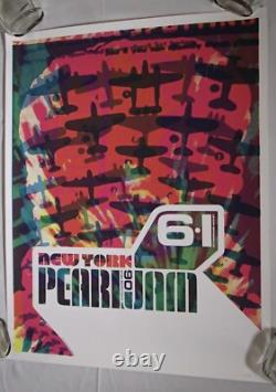 2006 Ames Bros PEARL JAM NEW YORK city Concert Poster My Morning Jacket Signed/#
