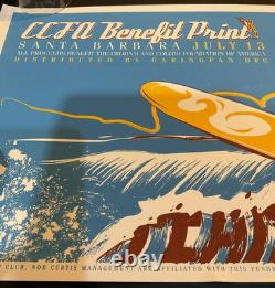 2006 CCFA Benefit Print Pearl Jam Ten Club Poster Signed Artist Numbered 43/50
