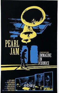 2006 PEARL JAM Immagine In Cornice Silkscreen POSTER VF- 9x15 Italian Film Promo