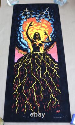 2006 Pearl Jam Poster Art Honolulu Show Justin Hampton Signed Velvet Poster