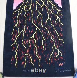 2006 Pearl Jam Poster Art Honolulu Show Justin Hampton Signed Velvet Poster