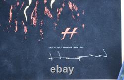 2006 Pearl Jam Poster Art Honolulu Show Justin Hampton Signed Velvet Poster