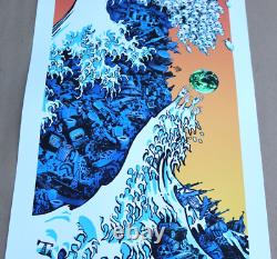 2006 Pearl Jam Santa Barbra Concert Poster House Copy H/c Silkscreen Emek Signed