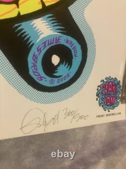 2009 Pearl Jam Ames Bros Golden Gate Park Variant 360/500 Poster. 8/28. Signed