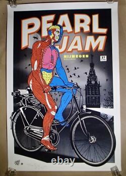 2010 Ames Bros PEARL JAM concert poster 6/27 Nijmegen Holland SIGNED & NUMBERED