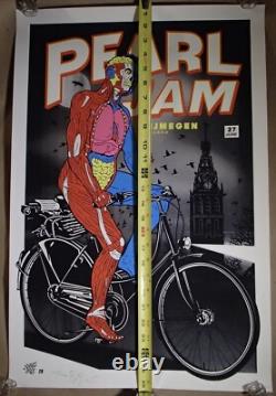 2010 Ames Bros PEARL JAM concert poster 6/27 Nijmegen Holland SIGNED & NUMBERED