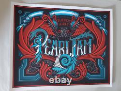 2011 Pearl Jam Buenos Aires Concert Poster by Brad Klausen 23x20 SIGNED SN