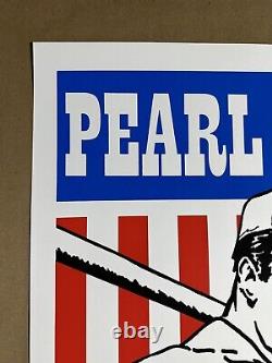 2016 Pearl Jam Fenway Park Boston Screen Print 2-sided Concert Poster Shuss MINT