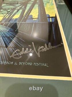 2017 Eddie Vedder Bourbon And Beyond Poster Signed By Eddie Vedder