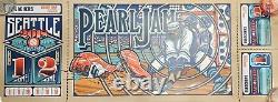 2018 Official Pearl Jam Tour Poster Seattle 8/8/18 & 8/10/18 Brad Klausen Green