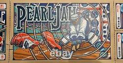 2018 Official Pearl Jam Tour Poster Seattle 8/8/18 & 8/10/18 Brad Klausen Green