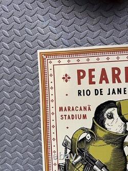 2018 PEARL JAM Ravi Zupa AP Artist Edition Poster Rio de Janeiro 3/21 XX/100