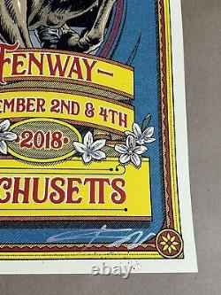 2018 Pearl Jam Fenway Park Boston Artist Signed Poster Ian Williams S/N x/300 AE