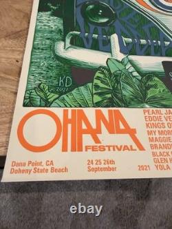 2021 Ohana Festival Pearl Jam Poster