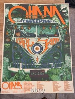 2021 Ohana Festival Pearl Jam Poster