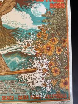2022 Ohana Festival Eddie Vedder Pearl Jam AP Poster Signed/#'d By Ben Brown