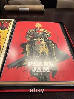 2022 Pearl Jam Prague 7/22 Tour Poster By Oliver Barrett