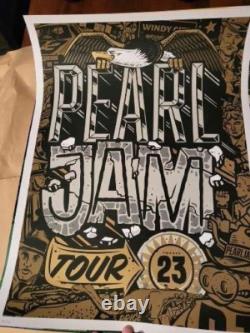 2023 Pearl Jam Tour Poster Travis Price S/N Artist Print XX/100