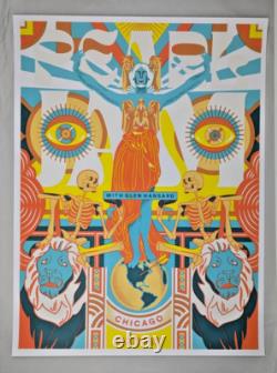 2024 Pearl Jam MISPRINT Poster Justine McAllister Wrigley Chicago ONE OF A KIND