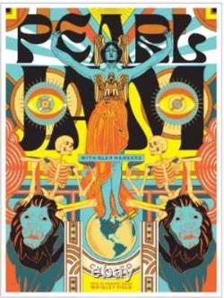 2024 Pearl Jam MISPRINT Poster Justine McAllister Wrigley Chicago ONE OF A KIND