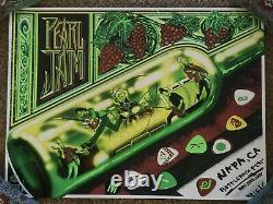 2024 Pearl Jam Poster 5/25/2024 Napa, CA Red Wine Variant AE# 205 Todd Slater