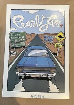 5 Pearl Jam Posters! 2006 Australia Ken Taylor White Greulich Eddie Vedder