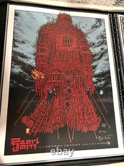 AMES BROS AP Artist Proof 1x/130 Pearl Jam New Hyde Park London Tour Poster 2022
