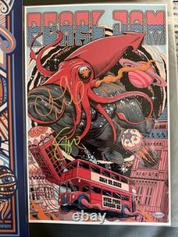 AUTOGRAPHED-PEARL JAM 2022 Hyde Park Concert Poster Mike McCready/Stone Gossard