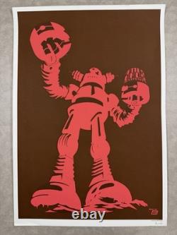 Ames Bros Destroyers Giant Robot Brand Poster SIGNED! Rare! Pearl Jam