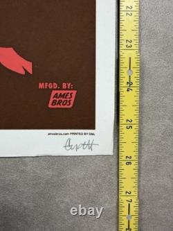 Ames Bros Destroyers Giant Robot Brand Poster SIGNED! Rare! Pearl Jam