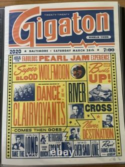 Ames Bros Pearl Jam Baltimore 2020 AP Gigaton Print Poster signed Edition of 130
