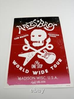 Ames Bros Pearl Jam One Stop World Wide Tour Poster Show AP! Silk Screen Print