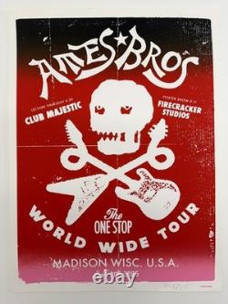 Ames Bros Pearl Jam One Stop World Wide Tour Poster Show AP! Silk Screen Print