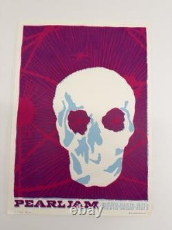 Ames Bros Silk Screen Pearl Jam Concert Poster Signed Numbered Artist Proof Rare