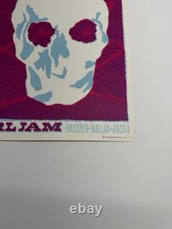 Ames Bros Silk Screen Pearl Jam Concert Poster Signed Numbered Artist Proof Rare