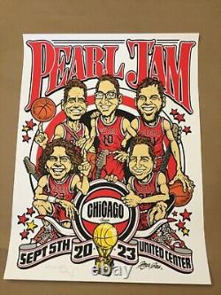 Ames Pearl Jam poster Chicago 2023 AE Sperry Klausen Emek Phish Dave Matthews U2