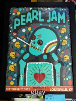 Authentic Pearl Jam Poster Bourbon And Beyond 9-17-2022 Louisville Kentucky